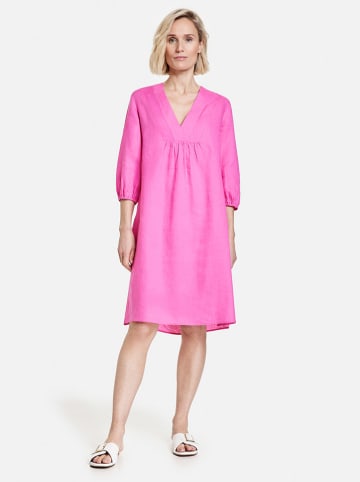 Gerry Weber Leinen-Kleid in Pink