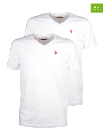 U.S. Polo Assn. 2-delige set: shirts wit
