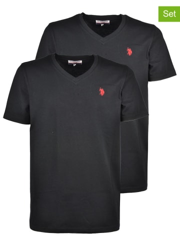 U.S. Polo Assn. 2-delige set: shirts zwart
