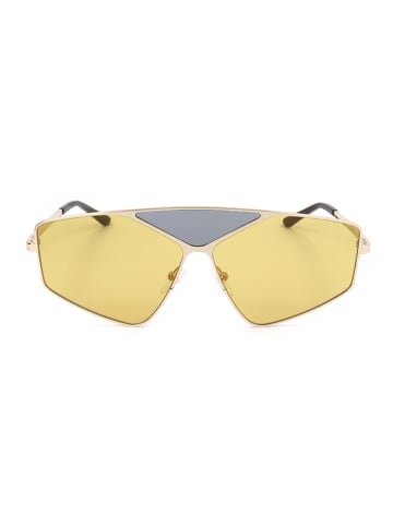 Karl Lagerfeld Okulary przeciwsłoneczne unisex w kolorze złoto-żółtym