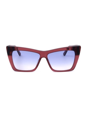 Karl Lagerfeld Damskie okulary przeciwsłoneczne w kolorze bordowo-niebieskim