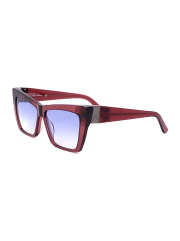 Karl Lagerfeld Damen-Sonnenbrille in Bordeaux/ Blau