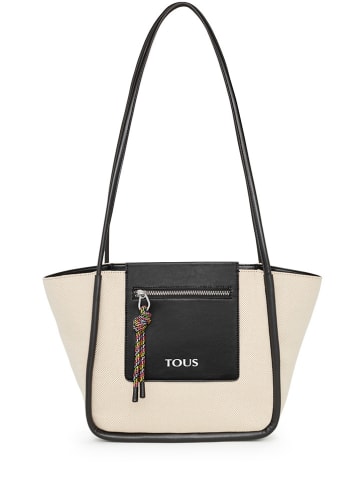 Tous Shopper bag "Empire Cotton" w kolorze beżowym - 27 x 40 x 15 cm