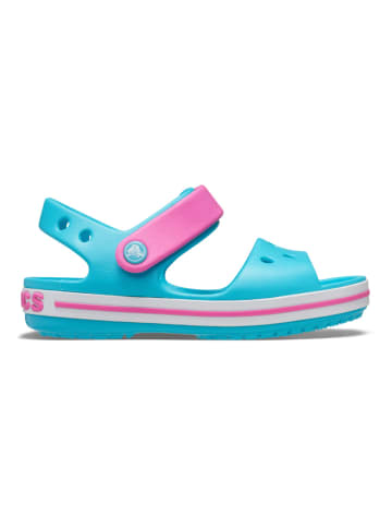 Crocs Sandały "Crocband" w kolorze niebiesko-różowym