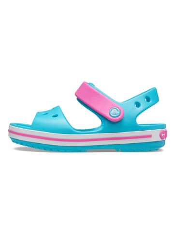 Crocs Sandały "Crocband" w kolorze niebiesko-różowym