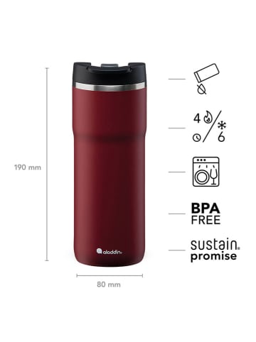 aladdin Thermobecher "Barista Java" in Rot - 470 ml