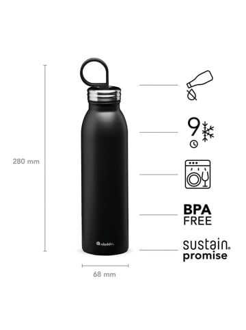 aladdin Isolierflasche "Chilled" in Schwarz - 550 ml
