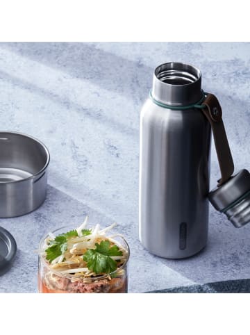 Black+Blum Butelka termiczna w kolorze srebrno-zielonym - 750 ml