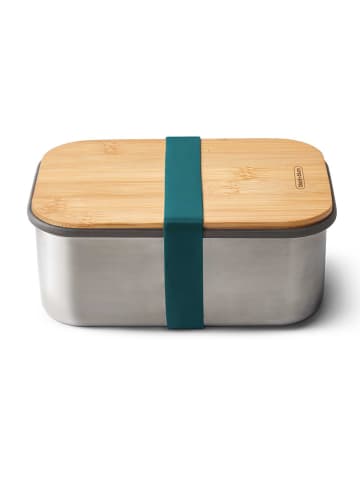 Black+Blum Sandwichbox in Silber/ Hellbraun/ Türkis - (B)19 x (H)8 x (T)13 cm