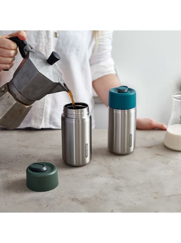 Black+Blum Thermobecher in Silber/ Türkis - 340 ml