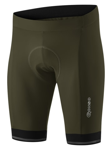 Gonso Fietsshort "Sitivo" kaki/zwart