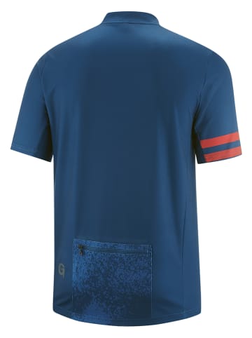 Gonso Fahrradtrikot "Drau" in Dunkelblau/ Rot