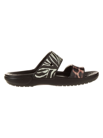 Crocs Slippers "Classic" zwart/bruin