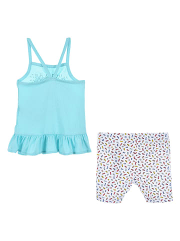 Converse 2-delige outfit turquoise/wit