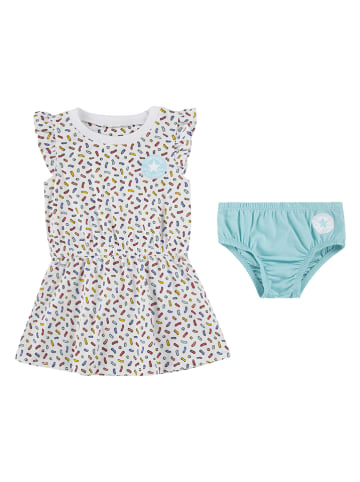 Converse 2-delige outfit wit/lichtblauw