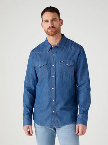 Wrangler Koszula "27MW" - Regular fit - w kolorze niebieskim