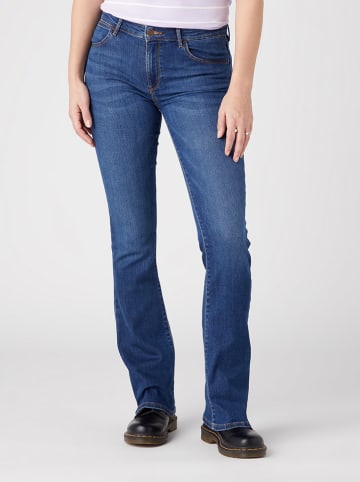 Wrangler Spijkerbroek "Phoenix" - bootcut fit - donkerblauw