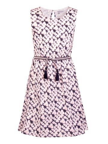 happy girls by Eisend Jurk donkerblauw/crème