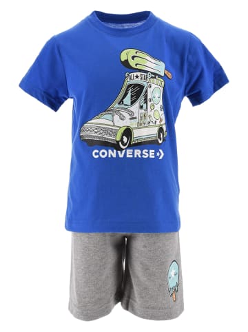 Converse 2-delige outfit blauw/grijs