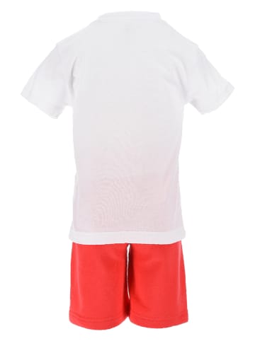 Converse 2-delige outfit wit/rood