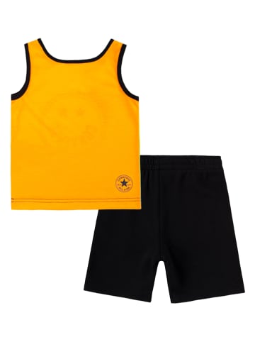 Converse 2-delige outfit oranje/zwart
