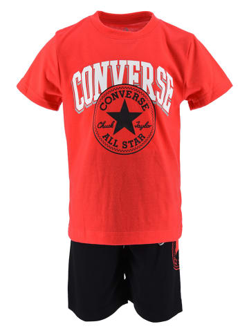 Converse 2-delige outfit rood/zwart