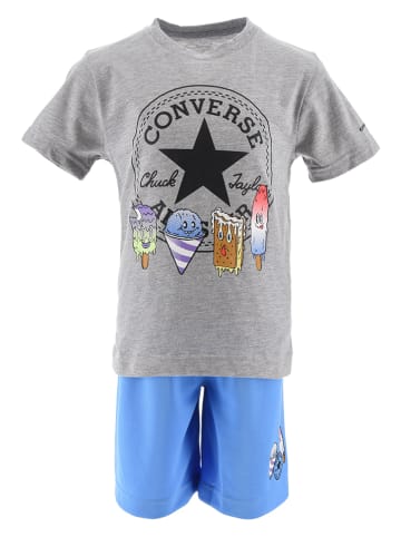 Converse 2-delige outfit grijs/blauw