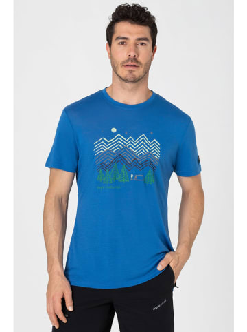 super.natural Shirt "Camping Nights" in Blau