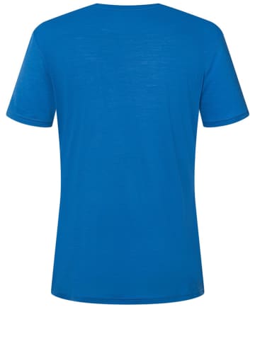 super.natural Shirt "Camping Nights" in Blau