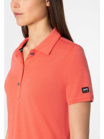 super.natural Koszulka polo w kolorze pomarańczowym