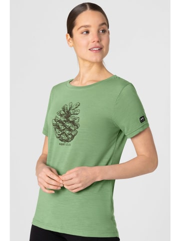 super.natural Shirt "Pine Cone" groen