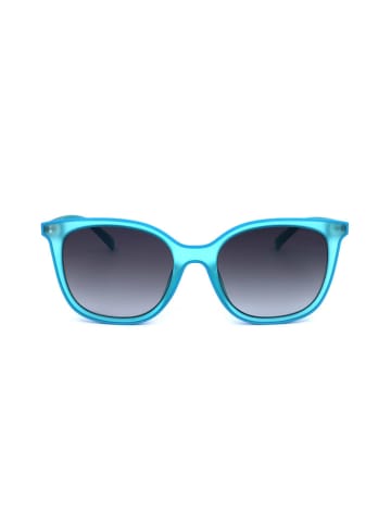 Guess Damskie okulary przeciwsłoneczne w kolorze niebieskim