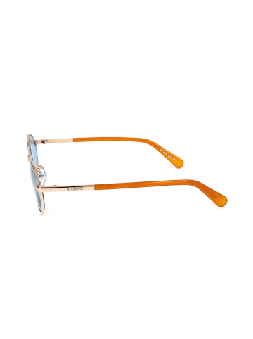 Guess Okulary przeciwsłoneczne unisex w kolorze złotym