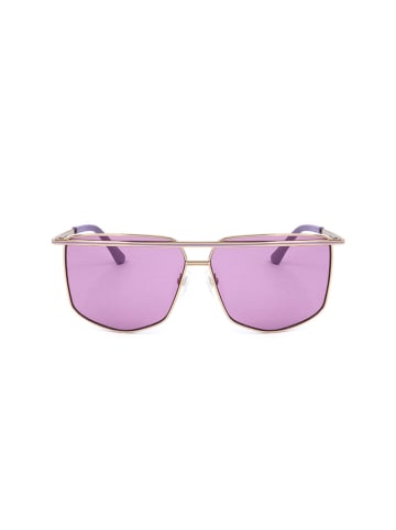 Guess Damskie okulary przeciwsłoneczne w kolorze złoto-fioletowym
