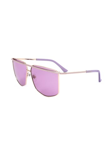 Guess Damskie okulary przeciwsłoneczne w kolorze złoto-fioletowym