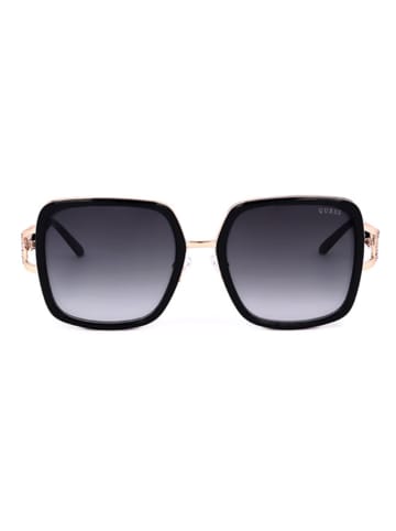 Guess Damen-Sonnenbrille in Schwarz/ Gold