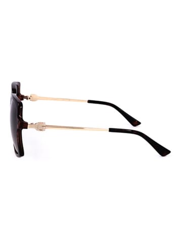 Guess Damskie okulary przeciwsłoneczne w kolorze złoto-brązowym