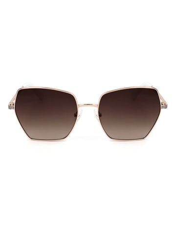 Guess Damskie okulary przeciwsłoneczne w kolorze złotym