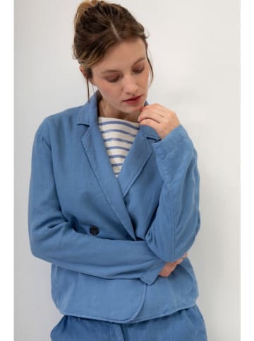 Josephine & Co Lniana kurtka przejściowa w kolorze niebieskim