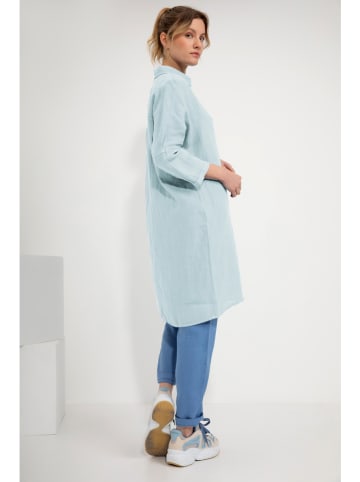 Josephine & Co Linnen blouse "Lorenne" lichtblauw