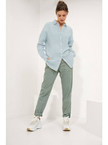Josephine & Co Linnen blouse "Lydian" lichtblauw