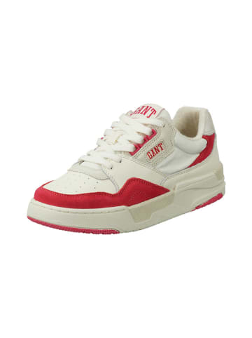 GANT Footwear Skórzane sneakersy "Ellizy" w kolorze biało-czerwonym