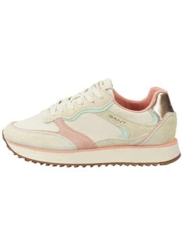 GANT Footwear Skórzane sneakersy "Bevinda" w kolorze beżowym
