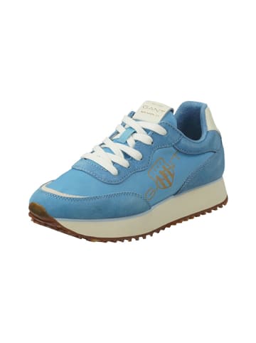 GANT Footwear Skórzane sneakersy "Bevinda" w kolorze niebieskim