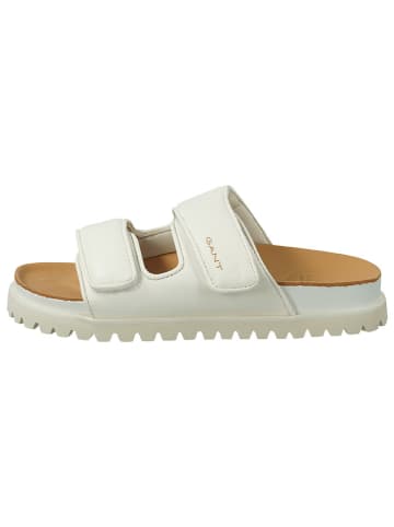 GANT Footwear Skórzane klapki "Mardale" w kolorze białym