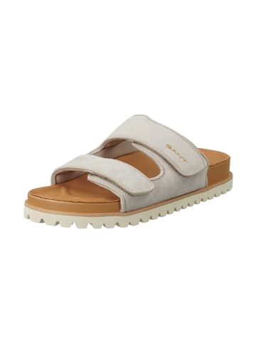 GANT Footwear Skórzane klapki "Mardale" w kolorze jasnobeżowym