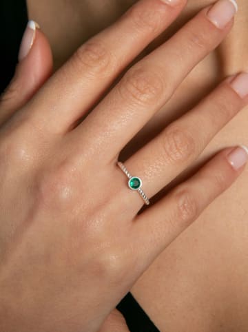 Lodie Silver Zilveren ring met edelsteen