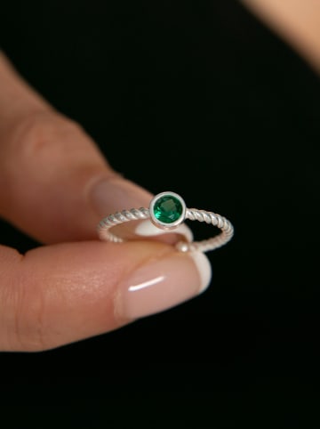 Lodie Silver Zilveren ring met edelsteen