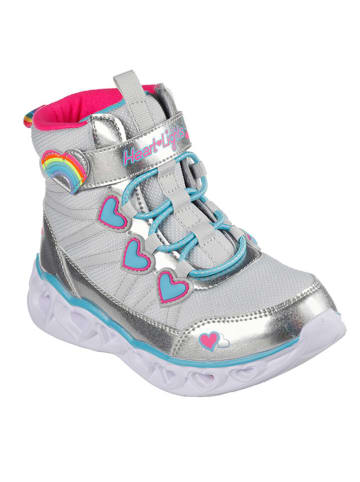 Skechers Boots "Heart Lights" zilverkleurig