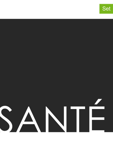 ppd 2-delige set: servetten "Santé" zwart - 2x 20 stuks